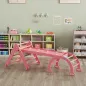 7 en 1 Triángulo de Escalada Montessori de Madera Plegable con Arco y Rampa para Niños de 18-48 Meses 188x70 cm Rosa