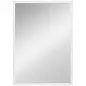 Espejo Rectangular de Baño 50x70 cm Espejo de Pared Decorativo para Salón Entrada Pasillo Horizontal o Vertical Blanco