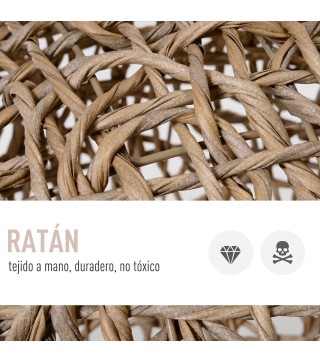 Casa de gato de ratán