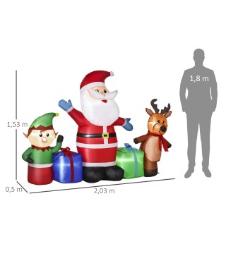 Inflable de Navidad