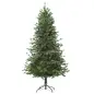 Árbol de Navidad Ø75x150 cm Artificial con 440 Ramas PE Tridente y PVC Individual y Base Plegable Árbol Navideño Decorativo Exte