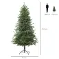 Árbol de Navidad Ø75x150 cm Artificial con 440 Ramas PE Tridente y PVC Individual y Base Plegable Árbol Navideño Decorativo Exte