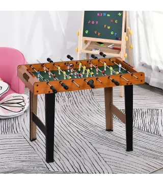 Futbolín para Niños de Madera Juego de Mesa de Fútbol con 22 Jugadores 2 Marcadores 22 Jugadores 84,5x40x61,2 cm Madera