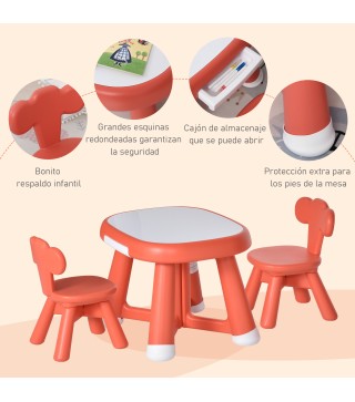 Conjunto de Mesa y Sillas Infantiles
