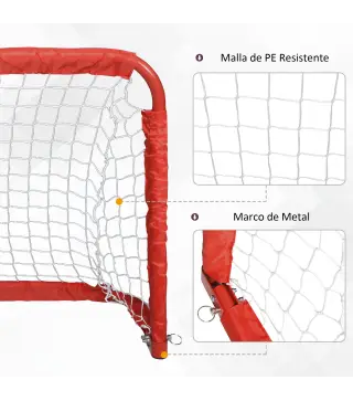 Set de 2 Porterías Plegables de Fútbol