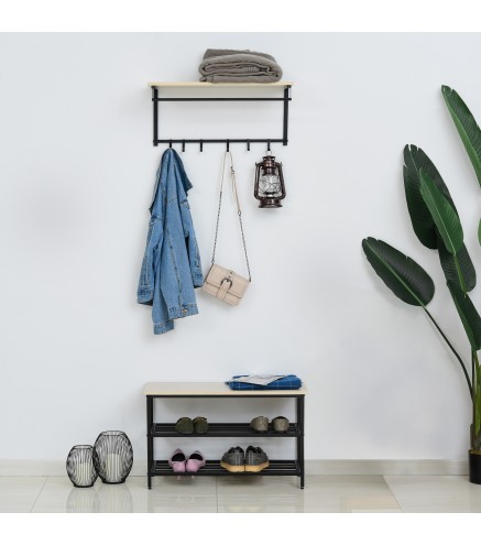 Mueble Recibidor Zapatero y Perchero