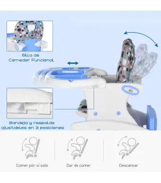 Silla Elevada para Bebé