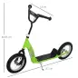 Patinete para Niños Mayores de 5 Años Scooter 2 Neumáticos Inflables de Caucho con Frenos Manillar Ajustable Pedal Antideslizant