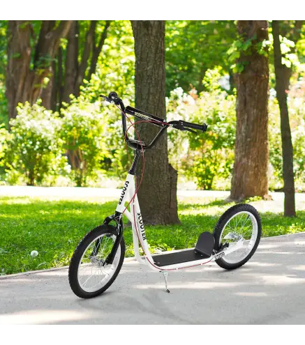 Patinete para Niños +5 Años, Patinete Infantil de 2 Ruedas, con Manillar Ajustable en Altura, 2 Neumáticos de Caucho Inflable, D