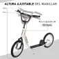 Patinete para Niños +5 Años, Patinete Infantil de 2 Ruedas, con Manillar Ajustable en Altura, 2 Neumáticos de Caucho Inflable, D