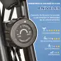 Bicicleta Estática Plegable 3 en 1 con Respaldo y 8 Niveles Resistencia Magnética, Bicicleta Estática para Casa Ajustable con Mo