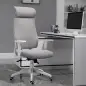 Silla de Oficina Silla de Escritorio Giratoria Ajustable en Altura y Reclinable hasta 120° Bloqueo de Posición 64x61x120,9-128,9