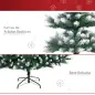 Árbol de Navidad de 2012 Ramas con Soporte Metálico Árbol 210 cm Puntas Blancas Artificial de Navidad Realista para Inte
