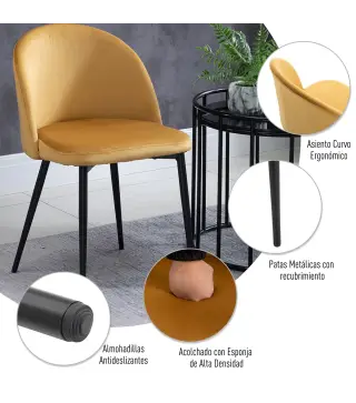 Set 2 Sillas de Comedor