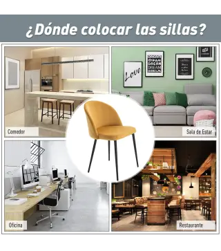 Set 2 Sillas de Comedor