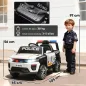 Coche Eléctrico para Niños de Policía con Mando a Distancia Motor Doble Sirena Suspensión en 4 Ruedas y Faros Blanco