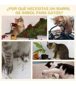 Barril Rascador para Gatos