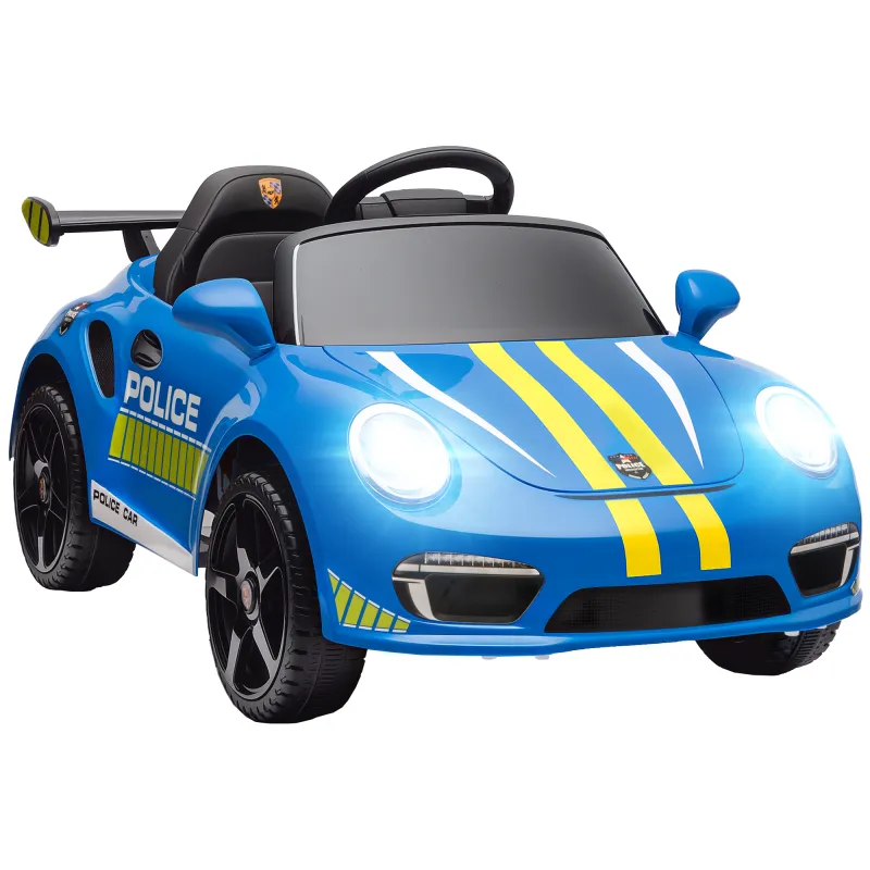 Coche Eléctrico para Niños con Licencia RUF CTR 3 Clubsport Mando a Distancia Motor Doble Sirena Ruedas Auxiliares Azul
