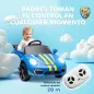 Coche Eléctrico para Niños con Licencia RUF CTR 3 Clubsport Mando a Distancia Motor Doble Sirena Ruedas Auxiliares Azul