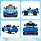 Coche Eléctrico para Niños con Licencia RUF CTR 3 Clubsport Mando a Distancia Motor Doble Sirena Ruedas Auxiliares Azul
