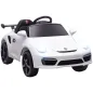 Coche Eléctrico para Niños con Licencia RUF CTR 3 Clubsport Mando a Distancia Motor Doble Ruedas Auxiliares Blanco
