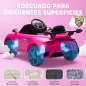 Coche Eléctrico para Niños con Licencia RUF CTR 3 Clubsport Mando a Distancia Motor Doble Ruedas Auxiliares Rosa
