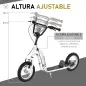 Patinete para Niños Mayores de 5 Años Scooter 2 Neumáticos Inflables de Caucho con Frenos Manillar Ajustable Pedal Antideslizant