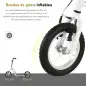 Patinete para Niños Mayores de 5 Años Scooter 2 Neumáticos Inflables de Caucho con Frenos Manillar Ajustable Pedal Antideslizant