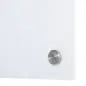 Pizarra de Cristal con Bandeja Pizarra de Pared sin Marco Incluye 4 Rotuladores y Borrador 90x60x0,45 cm Blanco