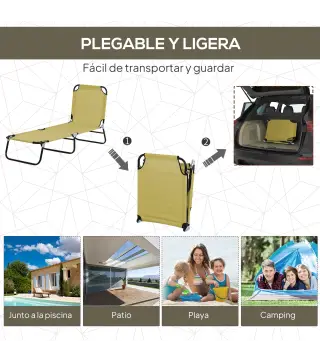 Tumbona Plegable