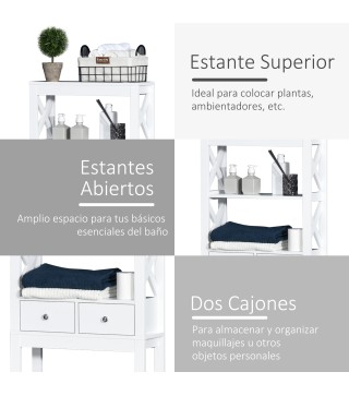 Estantería sobre Inodoro