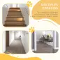Puerta para Perros con Longitud Ajustable Sistema de Cierre Automático para Escaleras Pasillos 74-97,5x76,2 cm Blanco