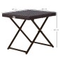 Mesa Cuadrada Plegable Mesa Cuadrada Plegable