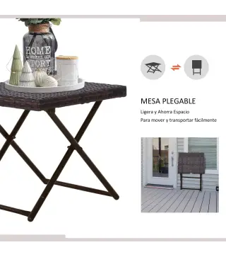Mesa Cuadrada Plegable