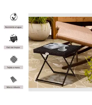 Mesa Cuadrada Plegable