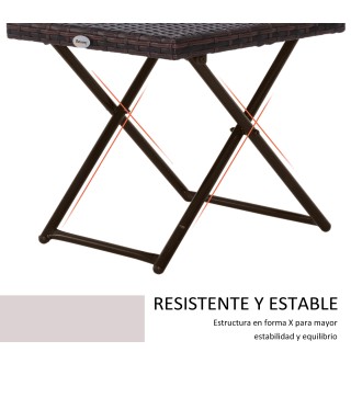 Mesa Cuadrada Plegable
