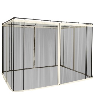 4 Paneles Laterales de Mosquitera para Carpa