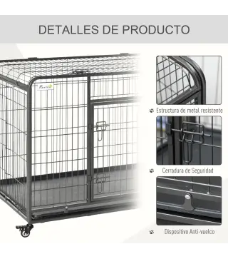 Jaula de Metal para Perros