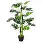 Planta Artificial 100 cm Monstera Artificial Árbol Artificial con 21 Hojas y Maceta para Decoración Hogar Oficina Salón Verde
