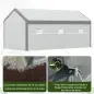 Invernadero de Jardín 600x300x280 cm Invernadero de Túnel para Cultivo de Plantas Verduras con 2 Puertas 6 Ventanas Enrollables Invernadero de Jardín 600x300x280 cm Invernadero de Túnel para Cultivo de Plantas Verduras con 2 Puertas 6 Ventanas Enrollables