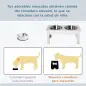 Comedero Elevado para Perros con Soporte y 2 Cuencos Extraíbles de Acero Inoxidable Alimentador para Mascotas Alimento y Agua 44