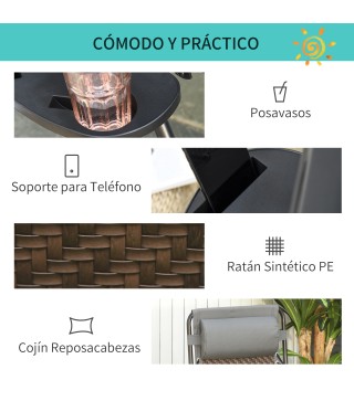 Tumbona Plegable