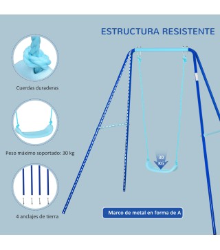 Columpio de Metal para Niños