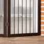 Barrera de Seguridad Plegable de 3 Paneles 160x76 cm Rejilla de Protección para Perros Pequeños para Puertas Escaleras Pasillos
