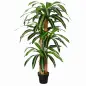 Dracaena Artificial con 66 Hojas Musgo Planta Artificial para Decoración Jardín Balcón Oficina Salón Ø20x160 cm Verde