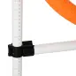 Set de Entrenamiento de Agilidad para Perros con Bolsa de Transporte Incluida 71x67x95 cm Blanco y Naranja
