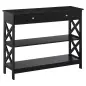 Mesa Consola de Entrada Recibidor con 2 Cajones y 2 Estantes Inferiores Mueble Moderno Base Elevada Antivuelco 100x30,5x80 cm Ne Mesa Consola de Entrada Recibidor con 2 Cajones y 2 Estantes Inferiores Mueble Moderno Base Elevada Antivuelco 100x30,5x80 cm Ne