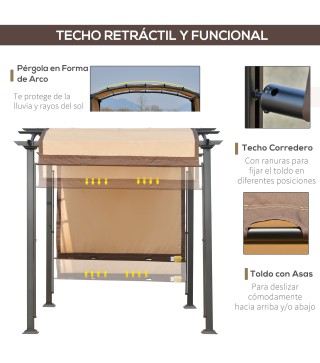 Pérgola con Techo Retráctil