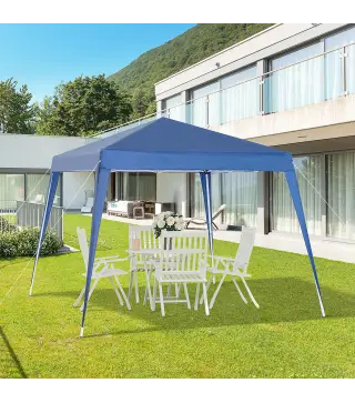 Carpa Plegable 3x3 m, Pop-up, Cenador Pabellón de Jardín, Altura Ajustable con Bolsa de Transporte, Anti-UV, Impermeable, Gazebo