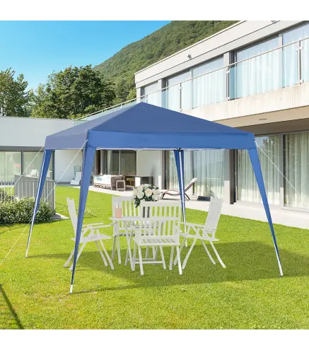 Carpa Plegable 3x3 m, Pop-up, Cenador Pabellón de Jardín, Altura Ajustable con Bolsa de Transporte, Anti-UV, Impermeable, Gazebo